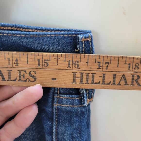 Levi's 501 Jeans Dark Blue Wash Men's Size 36/34 Straight Leg Cotton Button-Up - Picture 3 of 8